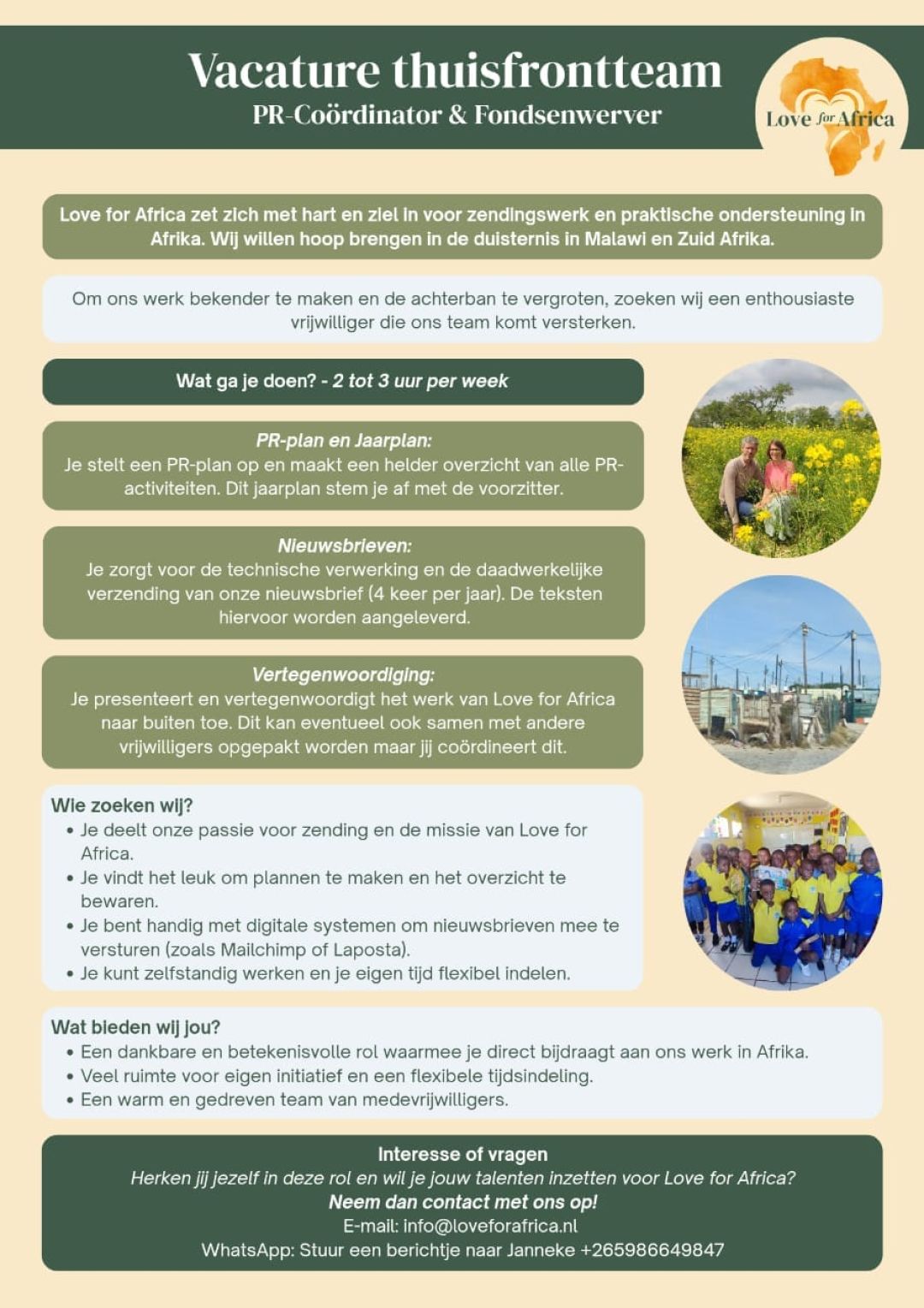 Vacature Thuisfrontcommissie